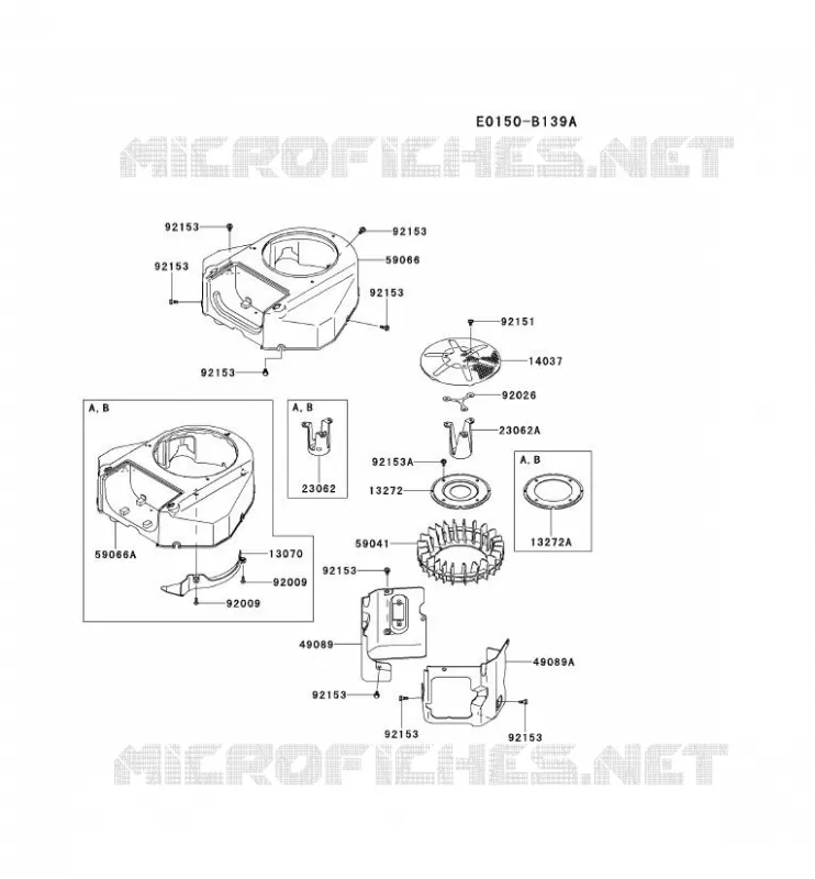 REFROIDISSEMENT Kawasaki Petits Moteurs FS FS651V FS MOTORS  FS651V-CS50