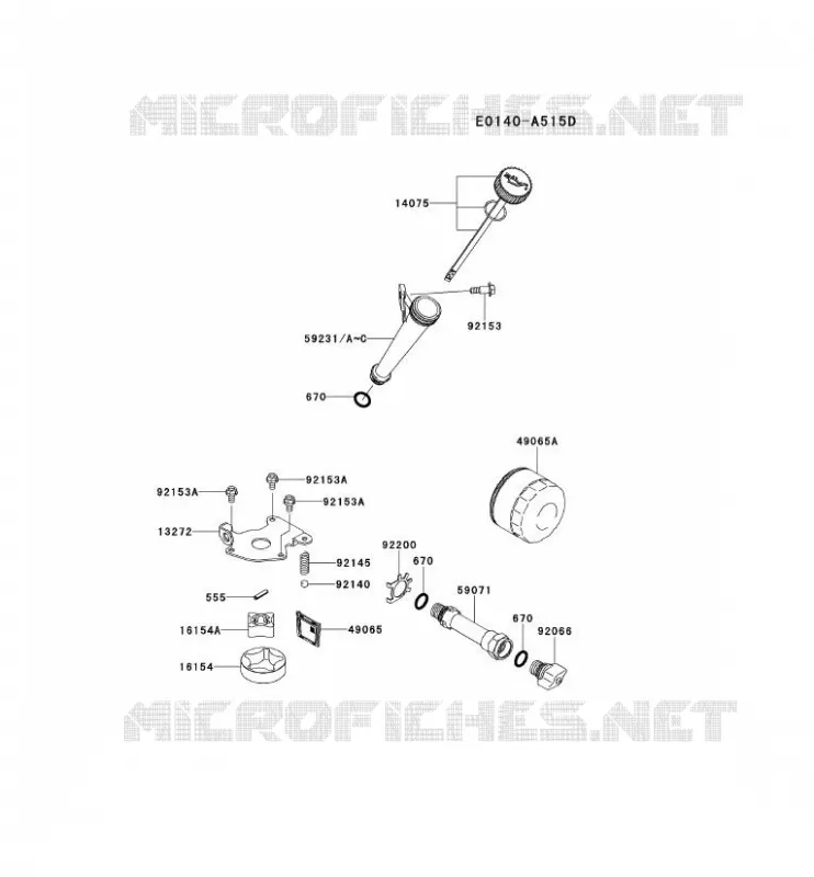 KIT DE GRAISSAGE Kawasaki Petits Moteurs FS FS651V FS MOTORS  FS651V-DS05