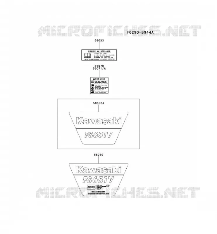 LABEL Kawasaki Petits Moteurs FS FS651V FS MOTORS  FS651V-DS10