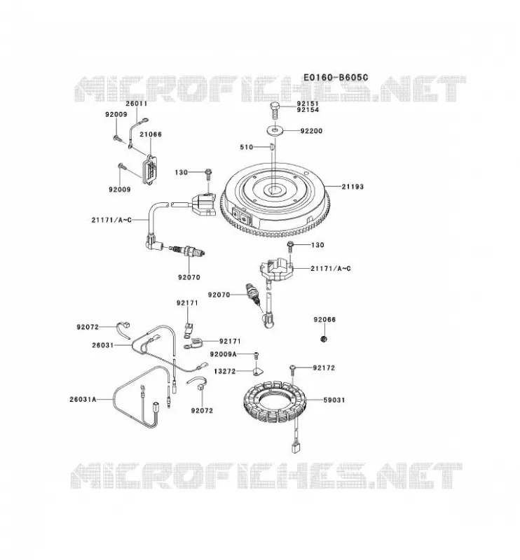 &Eacute;QUIPEMENT ELECTRIQUE Kawasaki Petits Moteurs FS FS691V FS MOTORS  FS691V-AS00