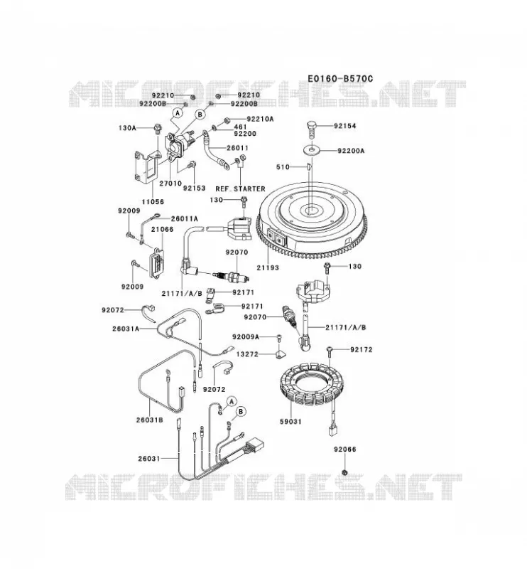 &Eacute;QUIPEMENT ELECTRIQUE Kawasaki Petits Moteurs FS FS691V FS MOTORS  FS691V-AS11