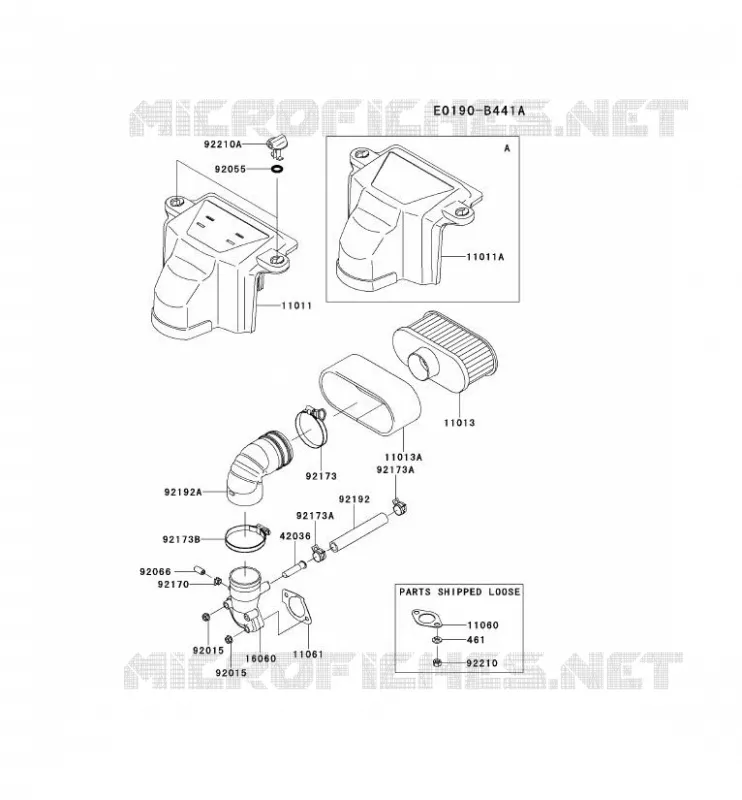 FILTRE &Agrave; AIR/POT D'&Egrave;CHAPPEMENT Kawasaki Petits Moteurs FS FS691V FS MOTORS  FS691V-AS15