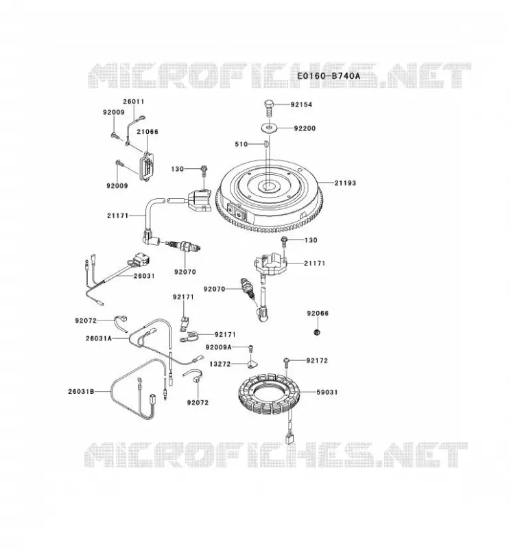 &Eacute;QUIPEMENT ELECTRIQUE Kawasaki Petits Moteurs FS FS691V FS MOTORS  FS691V-AS19