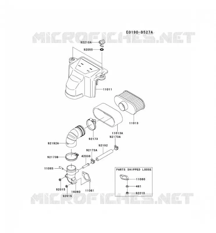 FILTRE &Agrave; AIR/POT D'&Egrave;CHAPPEMENT Kawasaki Petits Moteurs FS FS691V FS MOTORS  FS691V-AS19