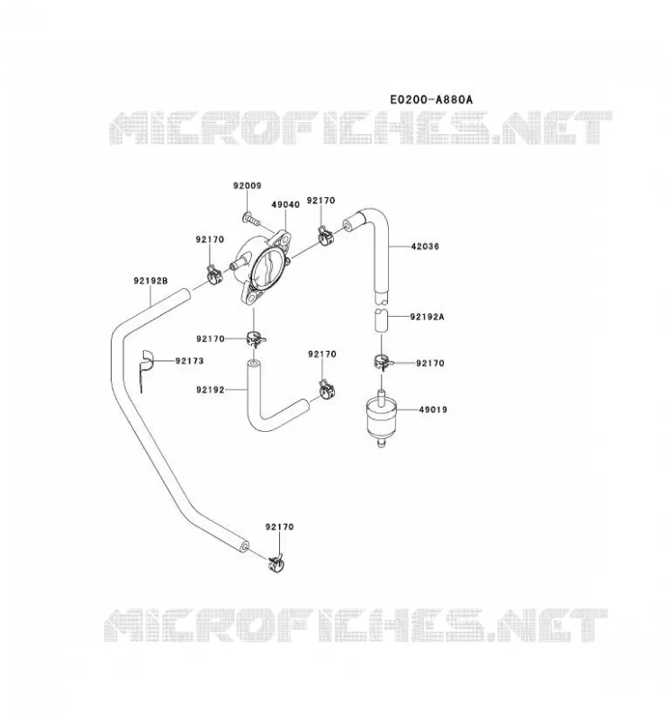 RESERVOIR CARBURANT/ROBINET Kawasaki Petits Moteurs FS FS691V FS MOTORS  FS691V-AS19