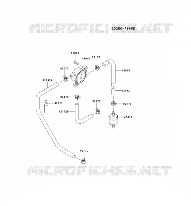 RESERVOIR CARBURANT/ROBINET Kawasaki Petits Moteurs FS FS691V FS MOTORS  FS691V-AS20