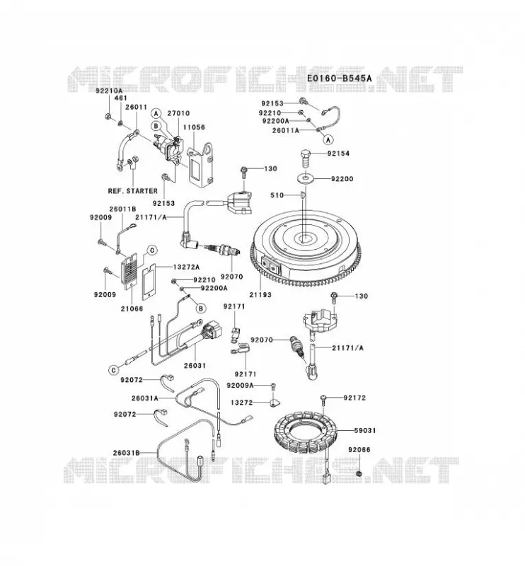 &Eacute;QUIPEMENT ELECTRIQUE Kawasaki Petits Moteurs FS FS691V FS MOTORS  FS691V-AS51