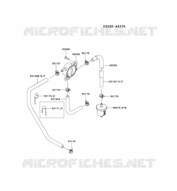 RESERVOIR CARBURANT/ROBINET Kawasaki Petits Moteurs FS FS691V FS MOTORS  FS691V-CS04