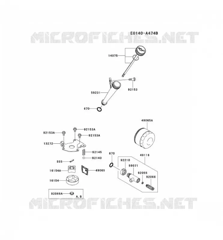 KIT DE GRAISSAGE Kawasaki Petits Moteurs FS FS730V FS MOTORS  FS730V-AS04
