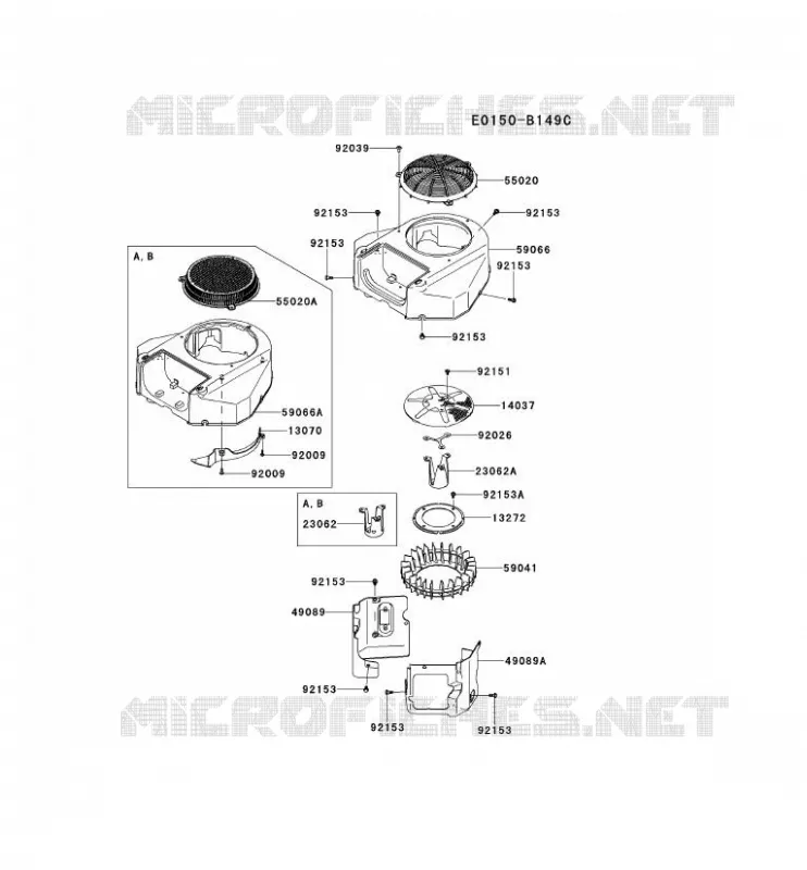 REFROIDISSEMENT Kawasaki Petits Moteurs FS FS730V FS MOTORS  FS730V-AS09