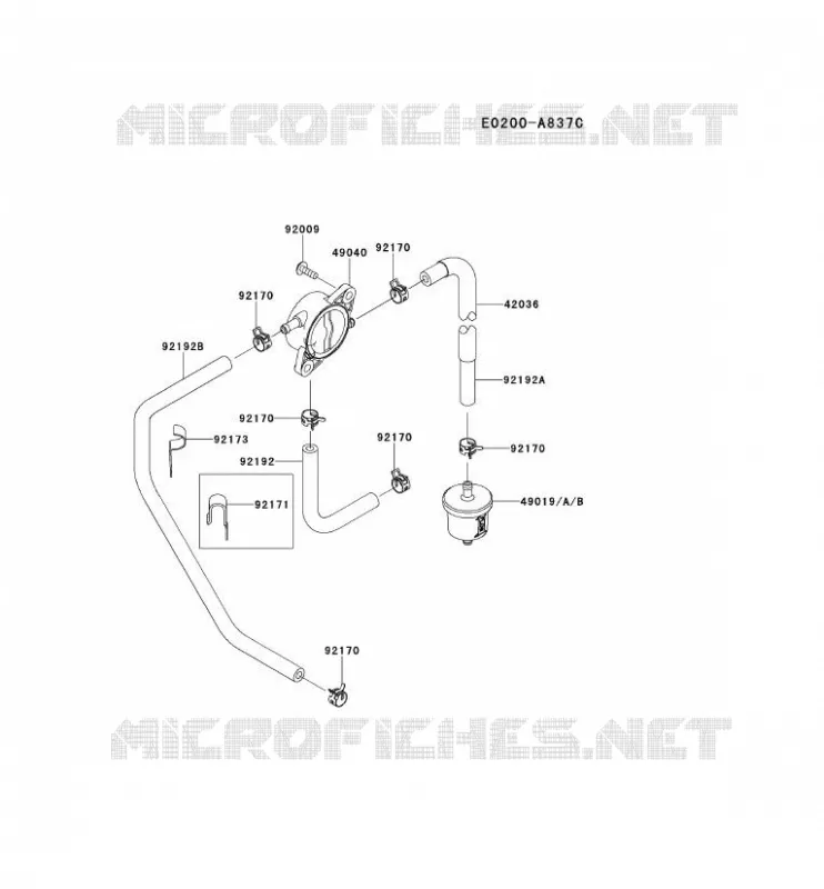 RESERVOIR CARBURANT/ROBINET Kawasaki Petits Moteurs FS FS730V FS MOTORS  FS730V-AS13