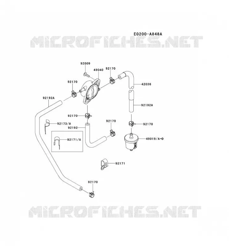 RESERVOIR CARBURANT/ROBINET Kawasaki Petits Moteurs FS FS730V FS MOTORS  FS730V-AS50