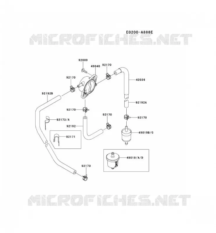 RESERVOIR CARBURANT/ROBINET Kawasaki Petits Moteurs FS FS730V FS MOTORS  FS730V-CS11