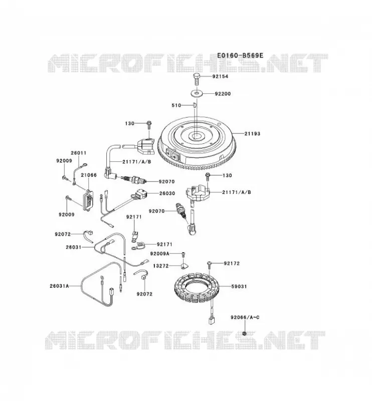 &Eacute;QUIPEMENT ELECTRIQUE Kawasaki Petits Moteurs FS FS730V FS MOTORS  FS730V-CS50