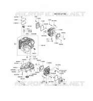 CULASSE/CARTER MOTEUR pour Kawasaki FX MOTORS