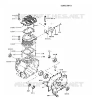 CULASSE/CARTER MOTEUR pour Kawasaki FZ MOTORS