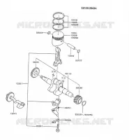 PISTON/VILEBREQUIN pour Kawasaki FZ MOTORS