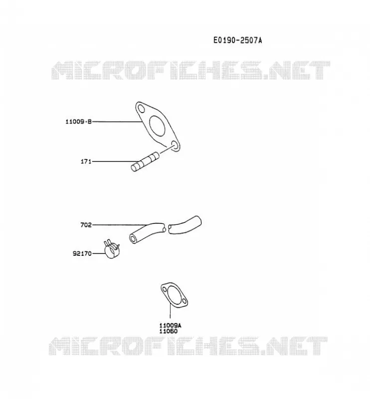 FILTRE &Agrave; AIR/POT D'&Egrave;CHAPPEMENT Kawasaki Petits Moteurs FZ FZ340D FZ MOTORS  FZ340D-MS03