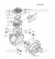 CULASSE/CARTER MOTEUR pour Kawasaki FZ MOTORS