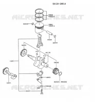 PISTON/VILEBREQUIN pour Kawasaki FZ MOTORS