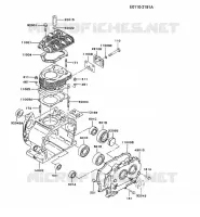 CULASSE/CARTER MOTEUR pour Kawasaki FZ MOTORS