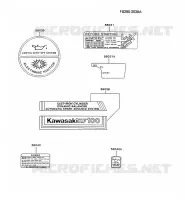 LABEL pour Kawasaki FZ MOTORS
