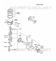 PISTON/VILEBREQUIN pour Kawasaki FZ MOTORS