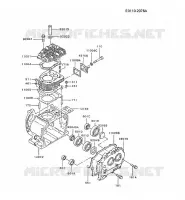 CULASSE/CARTER MOTEUR pour Kawasaki FZ MOTORS
