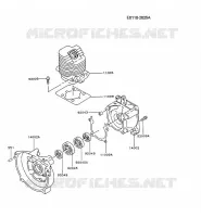 CULASSE/CARTER MOTEUR pour Kawasaki TG MOTORS