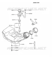 RESERVOIR CARBURANT/ROBINET pour Kawasaki TG MOTORS