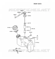 RESERVOIR CARBURANT/ROBINET pour Kawasaki TG MOTORS