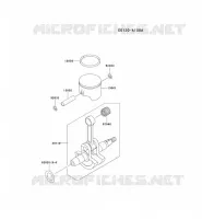 PISTON/VILEBREQUIN pour Kawasaki TG MOTORS
