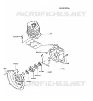 CULASSE/CARTER MOTEUR pour Kawasaki TG MOTORS
