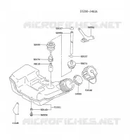 RESERVOIR CARBURANT/ROBINET pour Kawasaki TG MOTORS