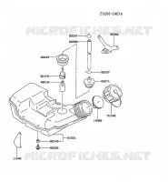 RESERVOIR CARBURANT/ROBINET pour Kawasaki TG MOTORS
