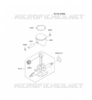 PISTON/VILEBREQUIN pour Kawasaki TG MOTORS