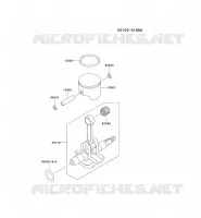 PISTON/VILEBREQUIN pour Kawasaki TG MOTORS