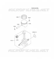 PISTON/VILEBREQUIN pour Kawasaki TG MOTORS