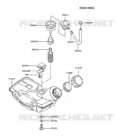 RESERVOIR CARBURANT/ROBINET pour Kawasaki TG MOTORS