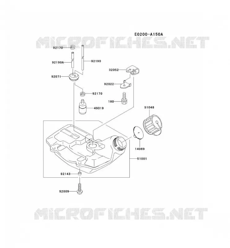 RESERVOIR/ROBINET Kawasaki Petits Moteurs TG TG033D TG MOTORS  TG033D-AF37