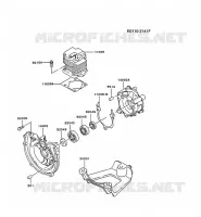 CULASSE/CARTER MOTEUR pour Kawasaki TG MOTORS