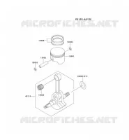 PISTON/VILEBREQUIN pour Kawasaki TG MOTORS
