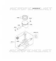 PISTON/VILEBREQUIN pour Kawasaki TG MOTORS