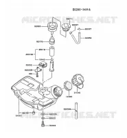 RESERVOIR CARBURANT/ROBINET pour Kawasaki TG MOTORS