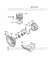 CULASSE/CARTER MOTEUR pour Kawasaki TG MOTORS