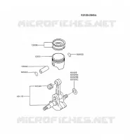 PISTON/VILEBREQUIN pour Kawasaki TG MOTORS