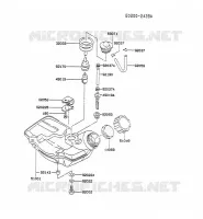RESERVOIR CARBURANT/ROBINET pour Kawasaki TG MOTORS