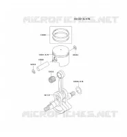 PISTON/VILEBREQUIN pour Kawasaki TH MOTORS