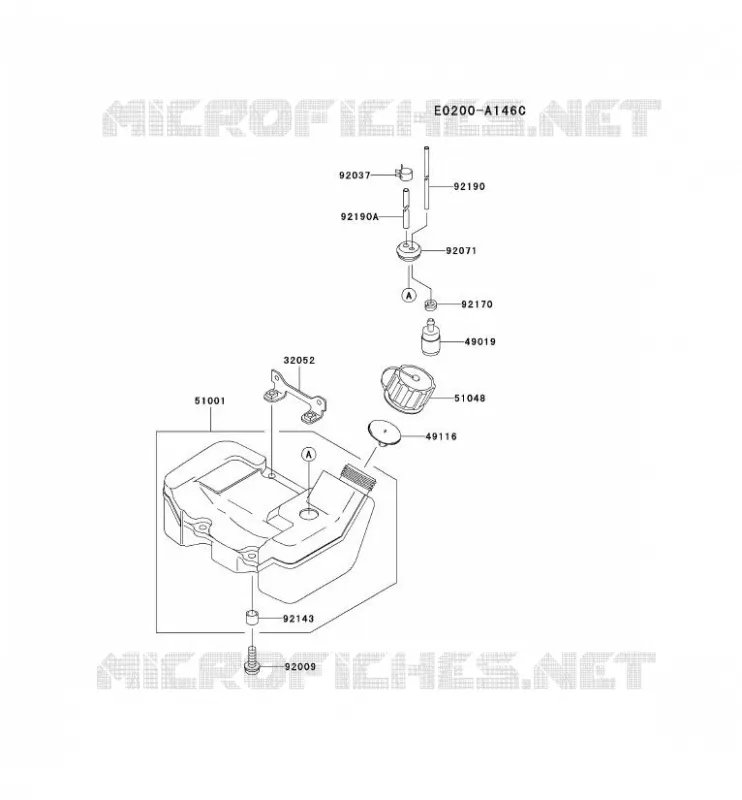RESERVOIR/ROBINET Kawasaki Petits Moteurs TH TH043D TH MOTORS  TH043D-AC58