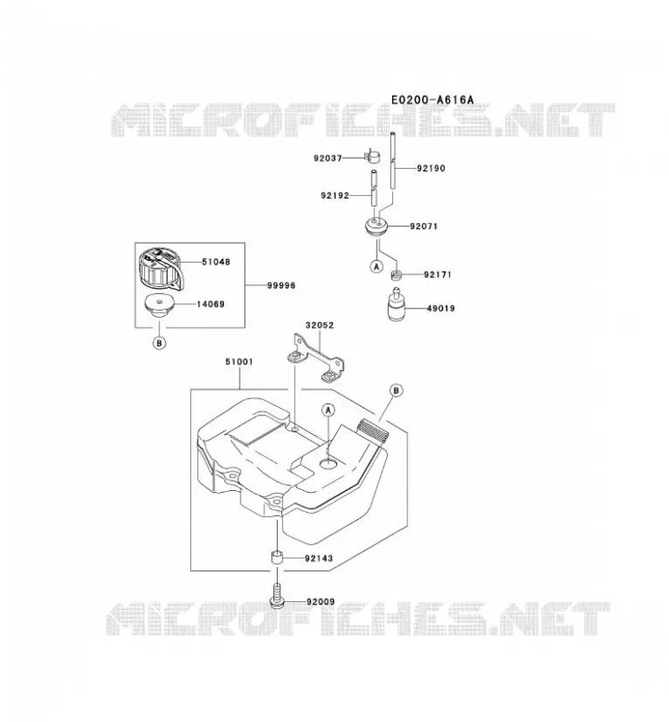 RESERVOIR/ROBINET Kawasaki Petits Moteurs TH TH043D TH MOTORS  TH043D-AC65